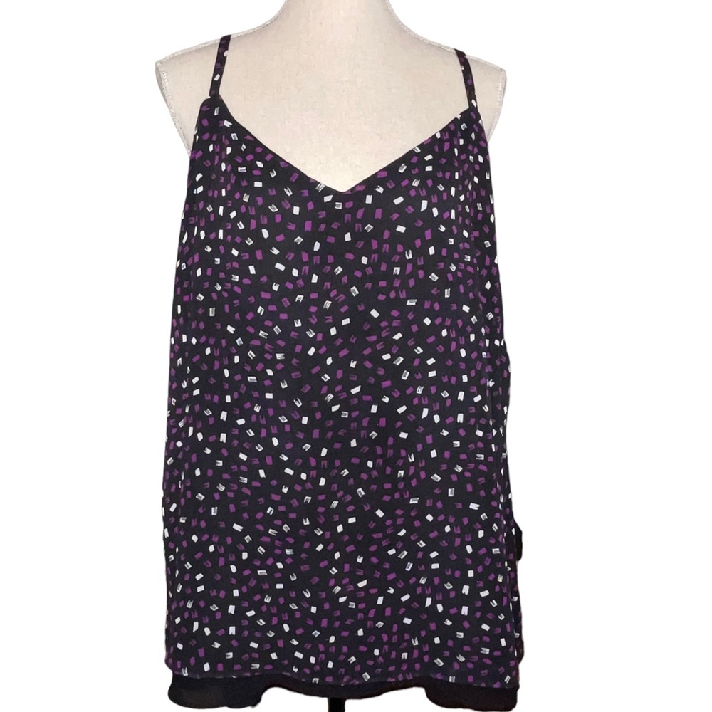Torrid Women’s Camisole/ Tank Torrid 3 Black Purple Spaghetti Strap Adjustable
